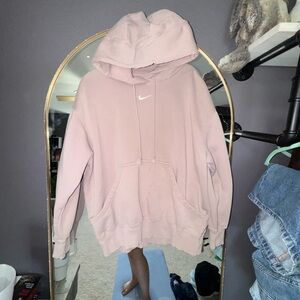 “NIKE SPORTSWEAR PHOENIX FLEECE OVERSIZED PULLOVER HOODIE” in platinum violet